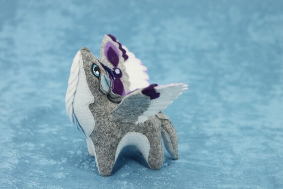 winged wolf plush