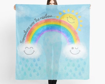 Rainbow Scarf - Somewhere Over the Rainbow - Children's Design