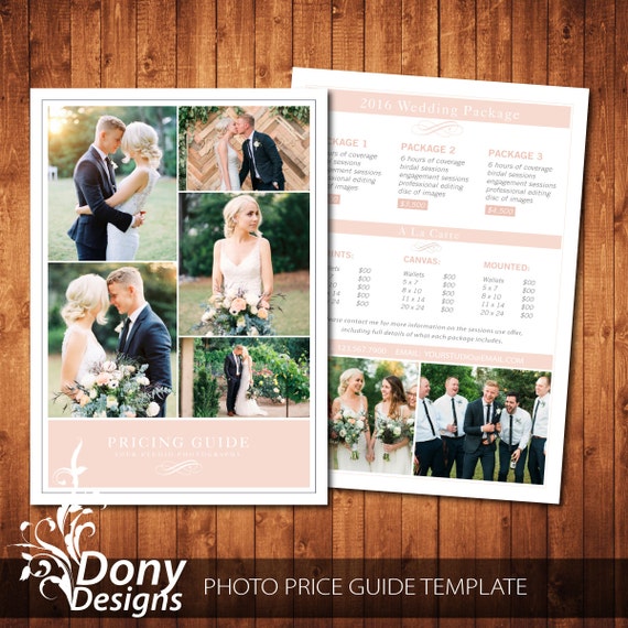 Photography Pricing Template Wedding Pricing Guide Template Wedding Photography Pricing Guide Template