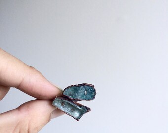 Chunky aquamarine ring | Rough aquamarine gemstone ring | March birthstone jewelry | Aquamarine birthstone ring | Raw aquamarine stone ring