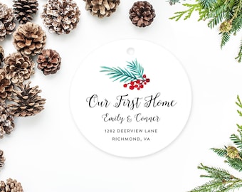 Our First Home Ornament, Family Christmas Ornament, New House Gift, Housewarming Present
