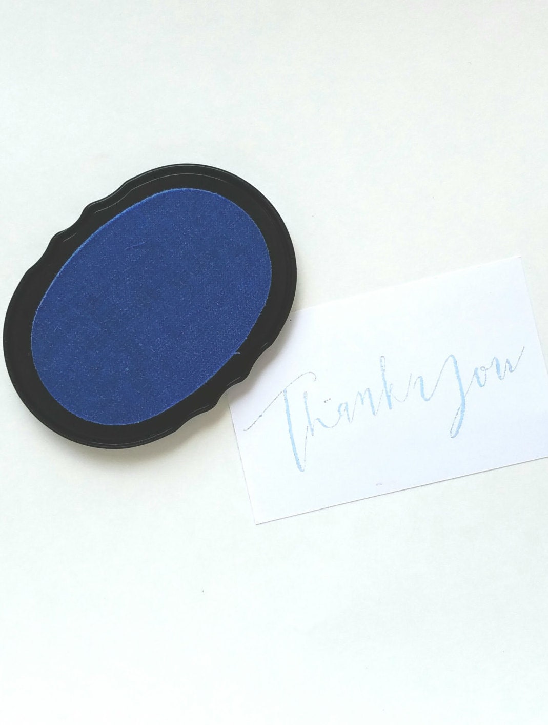 Light Blue Ink Baby Blue Ink Pad Stamp Pad Rubber by ThePrintMint