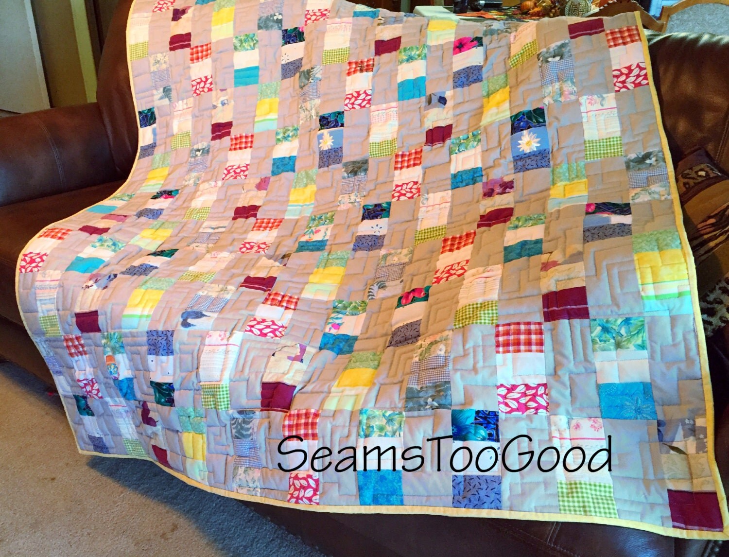 Memory quilt made from your loved ones clothing Custom order