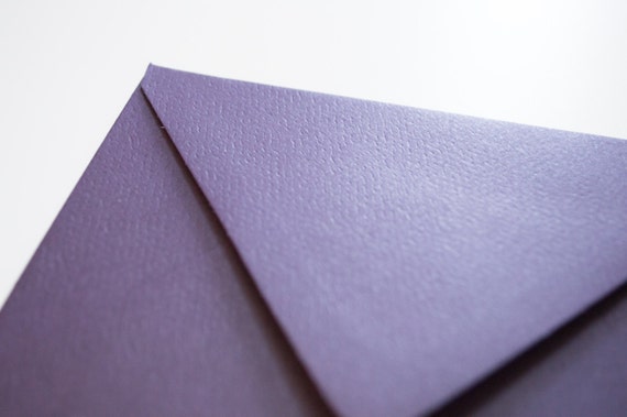 Textured "aubergine" purple 4 bar envelopes - high quality (Wholesale Pricing)