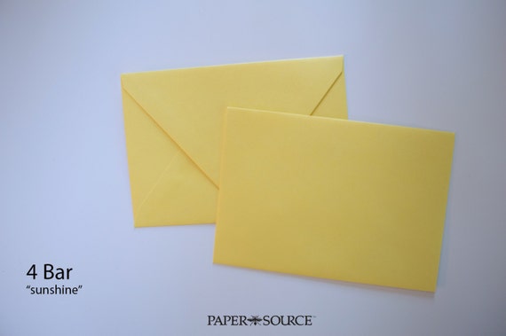 25 "sunshine" yellow 4 bar envelopes - high quality (Wholesale Pricing)