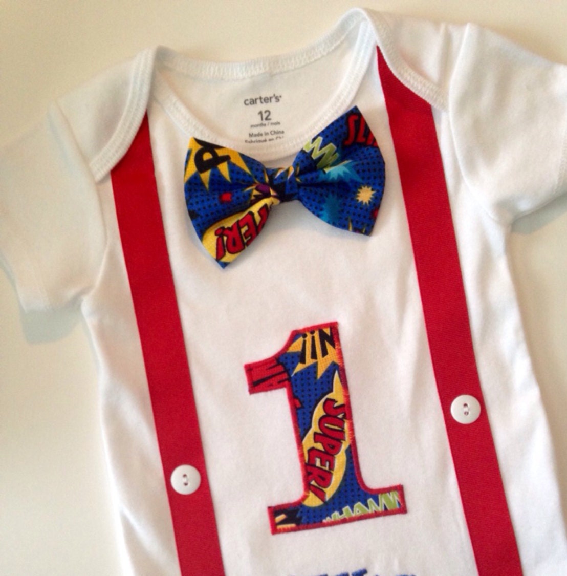 superhero 1st birthday shirt
