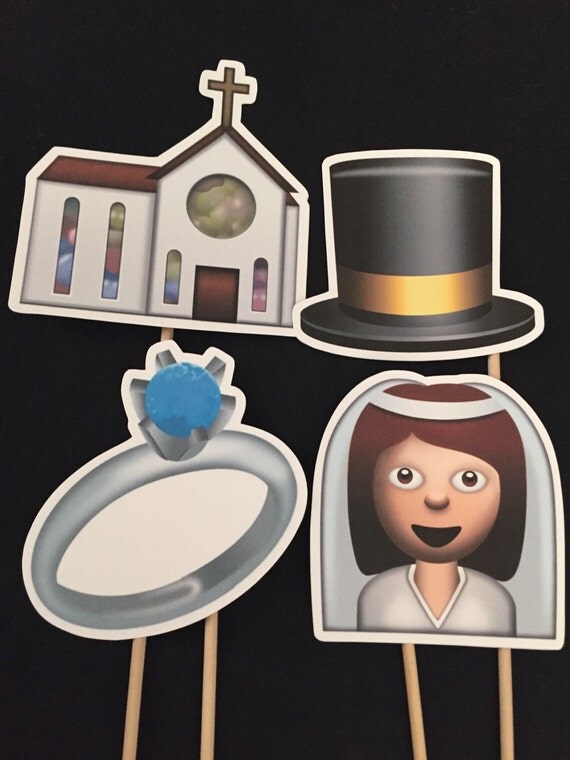 Emoji Wedding Photo Booth Props