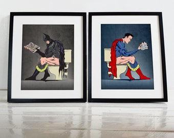 Wall Art Prints and superhero on the toilet poster wall art prints Wall Art Prints and superhero on the toilet poster wall art prints
