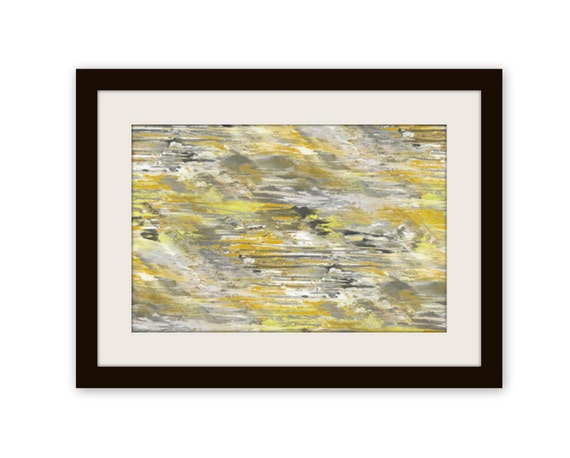 Abstract Wall Art Print Yellow Grey Art by HLBhomedesigns on Etsy