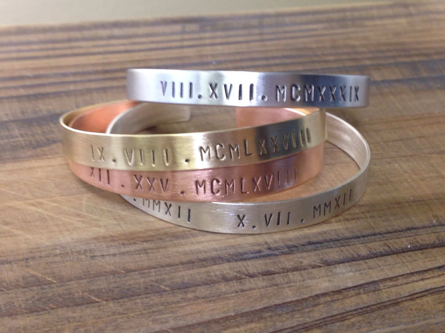 Sale Price Roman Numeral Cuff | Personalized Gifts | Graduation Gift | New Mother | Birthday Gift | Anniversary Gift, New Baby, Date jewelry