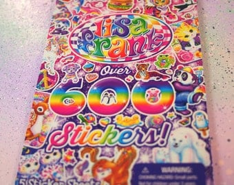 Mega Lisa Frank Stickers Booklet, Over 600 Stickers / Lisa Frank Stickers Book, Lisa Frank Sticker Set, 90s Stickers, Pastel Goth Collection