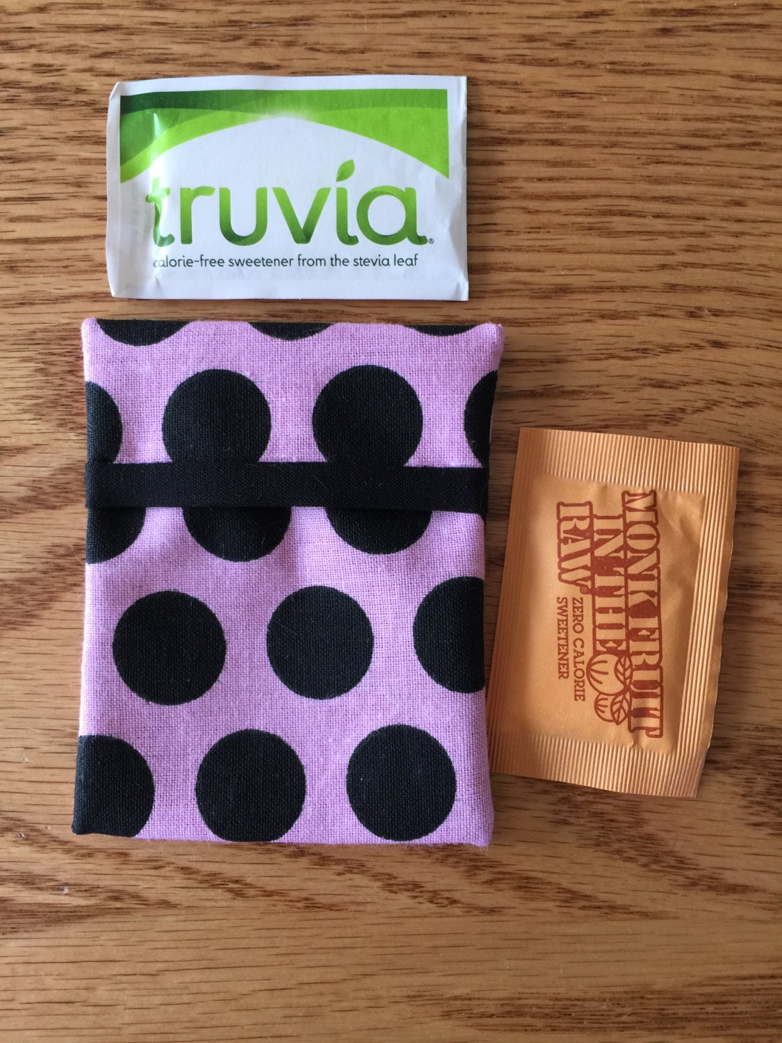 Sugar Packet Holder Travel Case for purse or pocket holder