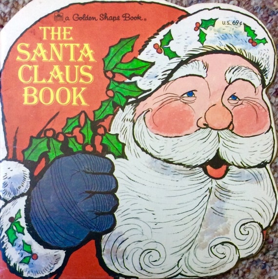 Items similar to The Santa Claus Book A Golden Shape Book on Etsy