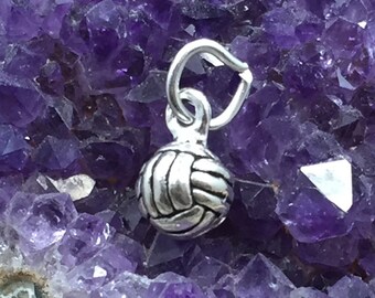 Volleyball Charm, Volleyball Pendant, Volleyball Mom Charm, Exercise Charm, Sports Charm, TINY, PS06131