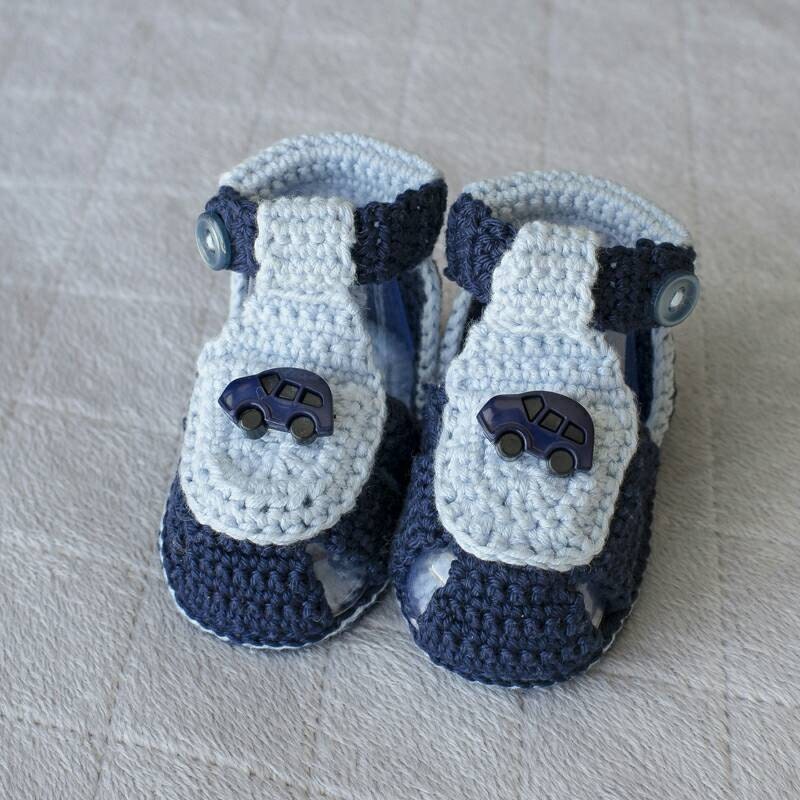 Crochet Baby Boy Sandals. Crochet Sandals Baby by DaisyNeedleWorks