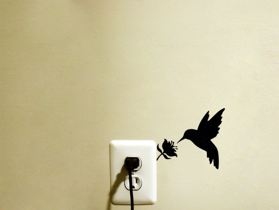 Hummingbird Velvet Sticker
