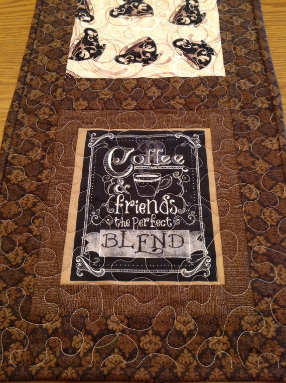 Quilted Coffee Table Runner Table Mat Coffee Theme Coffee