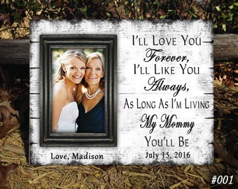 ASLONG Parents wedding gift, Parents of the bride, Father of the bride, mother of the bride gift, Thank you gift, Personalized picture Frame