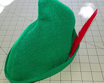 Peter Pan Felt Hat - Green or Black