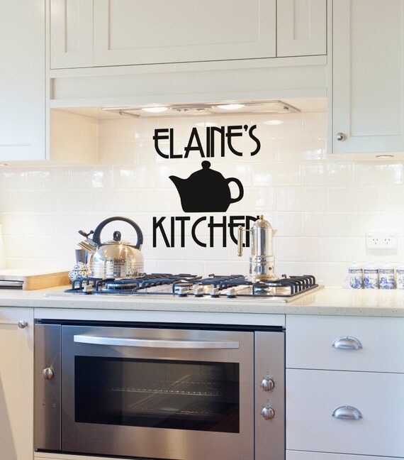 Wall Decals for Kitchen Backsplash by ElaineDavidsDesign on Etsy