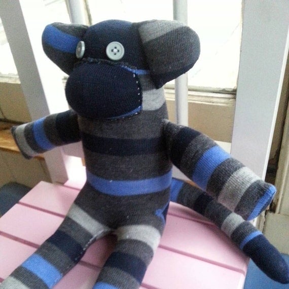 gray sock monkey