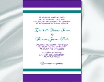 Pink and silver wedding invitations templates