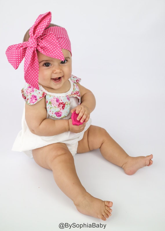 Baby Head Wrap Baby Headwrap Polka Dots Headband Baby