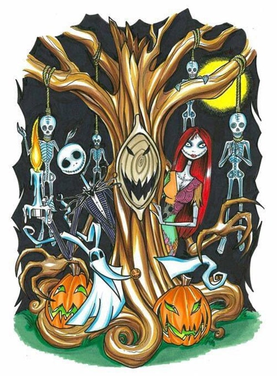 Halloween Nightmare Before Christmas custom iron on Transfer