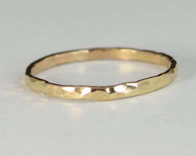 Classic Solid 14k Gold Stacking Ring, Gold Band, Gold Ring, Solid Gold Ring, 14k Gold Ring, Real Gold Ring, Yellow, Band, Yellow Gold