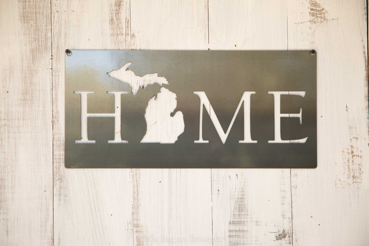 Michigan Home Steel Sign