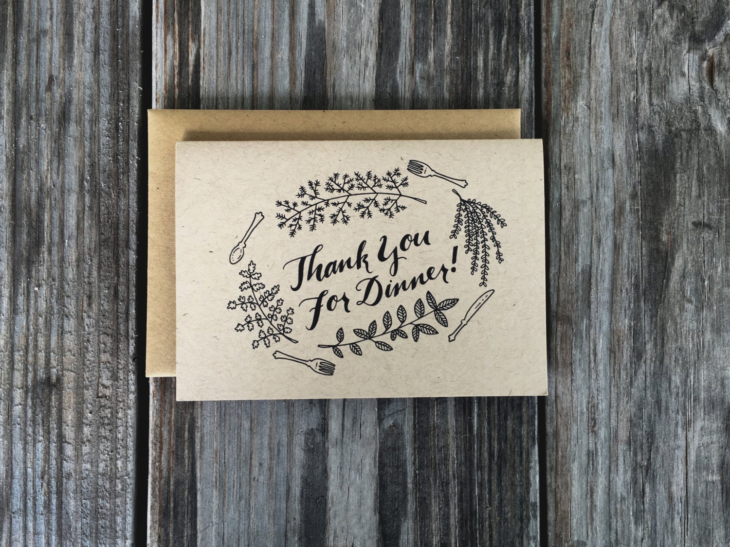 Thank You For Dinner Cards Dinner Thank You Dinner Thank You