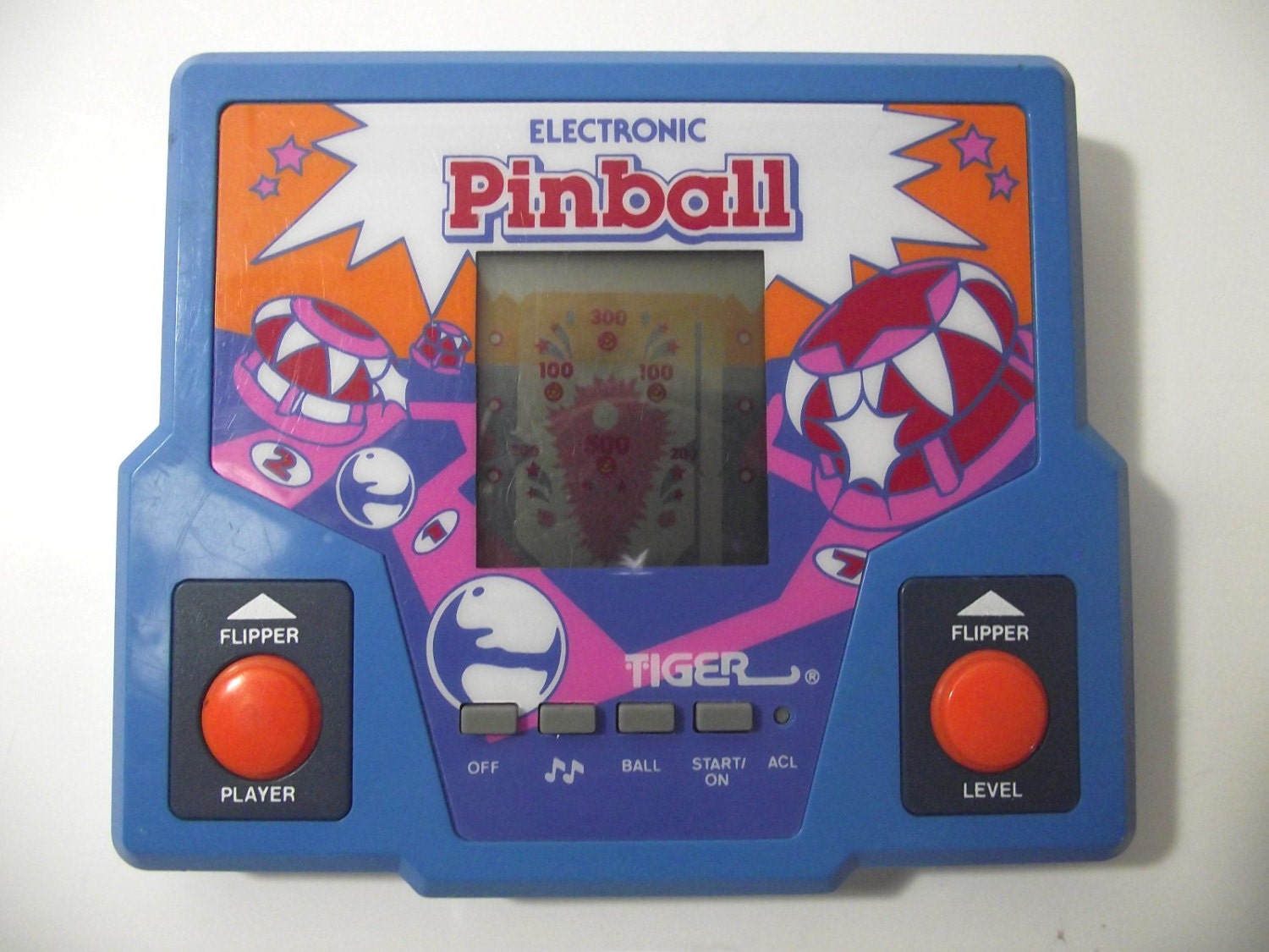 Vintage 1987 Tiger Electronics Pinball Handheld Video Game