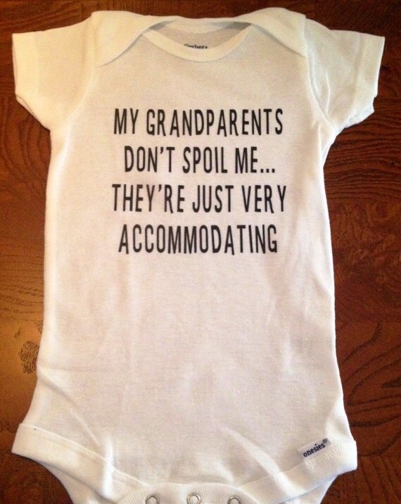 Grandparent onesie Baby Announcement onesie by NevilleCreations