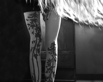 Nude tattoo tights | Etsy