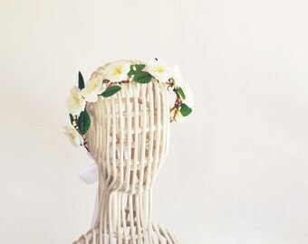 Boho Bridal Floral Crown Wedding Flower Crown Floral Headpiece Head Wreath Floral Head Piece Whimsical Woodland Bohemian Wedding Headband