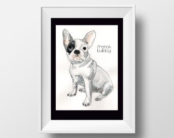 Custom DIGITAL Pet Portrait. Gift. Custom Dog Portrait. Custom Portrait. Wall Decor.Dog Lover. Dog Art. Pet portrait. Personalize Portrait.