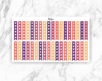 36 Checklist Planner Stickers / To Do Stickers / Page Flag Stickers for use with Erin Condren LifePlanner™ | KA9