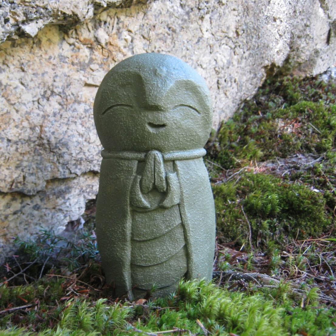 Jizo Statue Buddhist Protector of Children Buddha Concrete