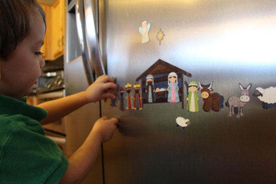 Magnetic Play Nativity - Christmas Activity