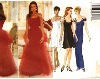 Butterick 4446 Misses' Evening Dress with Optional Bustle Train Sewing Pattern 14-18