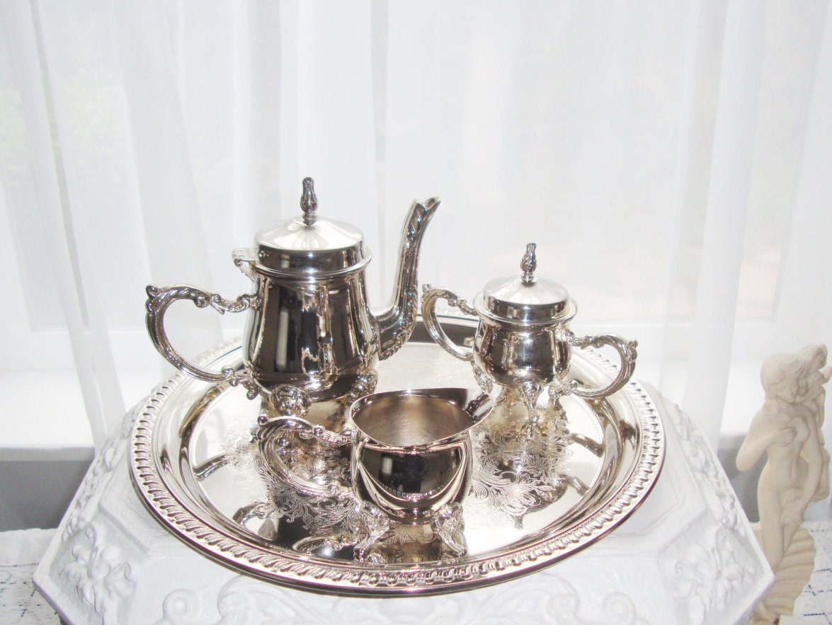 godinger silver art co miniature tea set