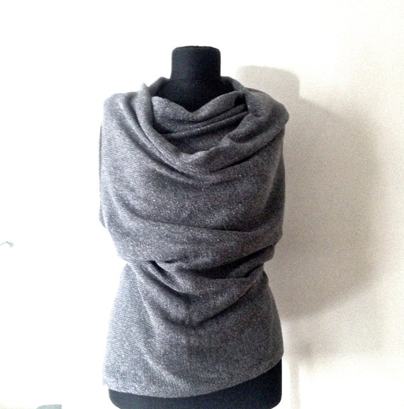 silver sparkly wrap