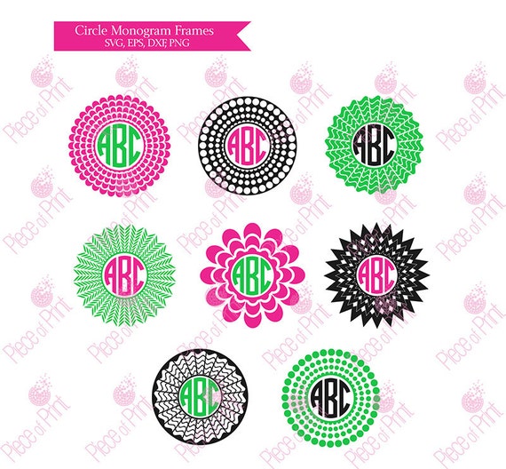 Download Circle Monogram Frame SVG Cut Files Cut files for by ...