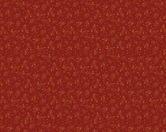 Rust Civil War Fabric, Penny Rose Meadow C4495 Red, Erin Turner, Victorian Era Fabric, Civil War Reproduction Quilt Fabric, Cotton