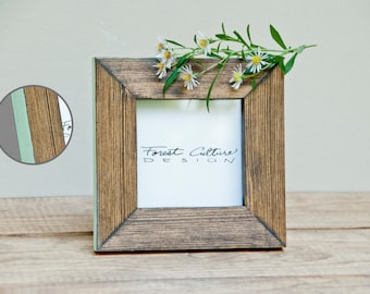 4x4 Picture Frame | Wood Picture Frame | Colored Edge | More colors available