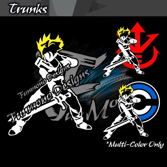 Trunks Vinyl Decal (Dragon Ball Z Series) *MultiColor Version*
