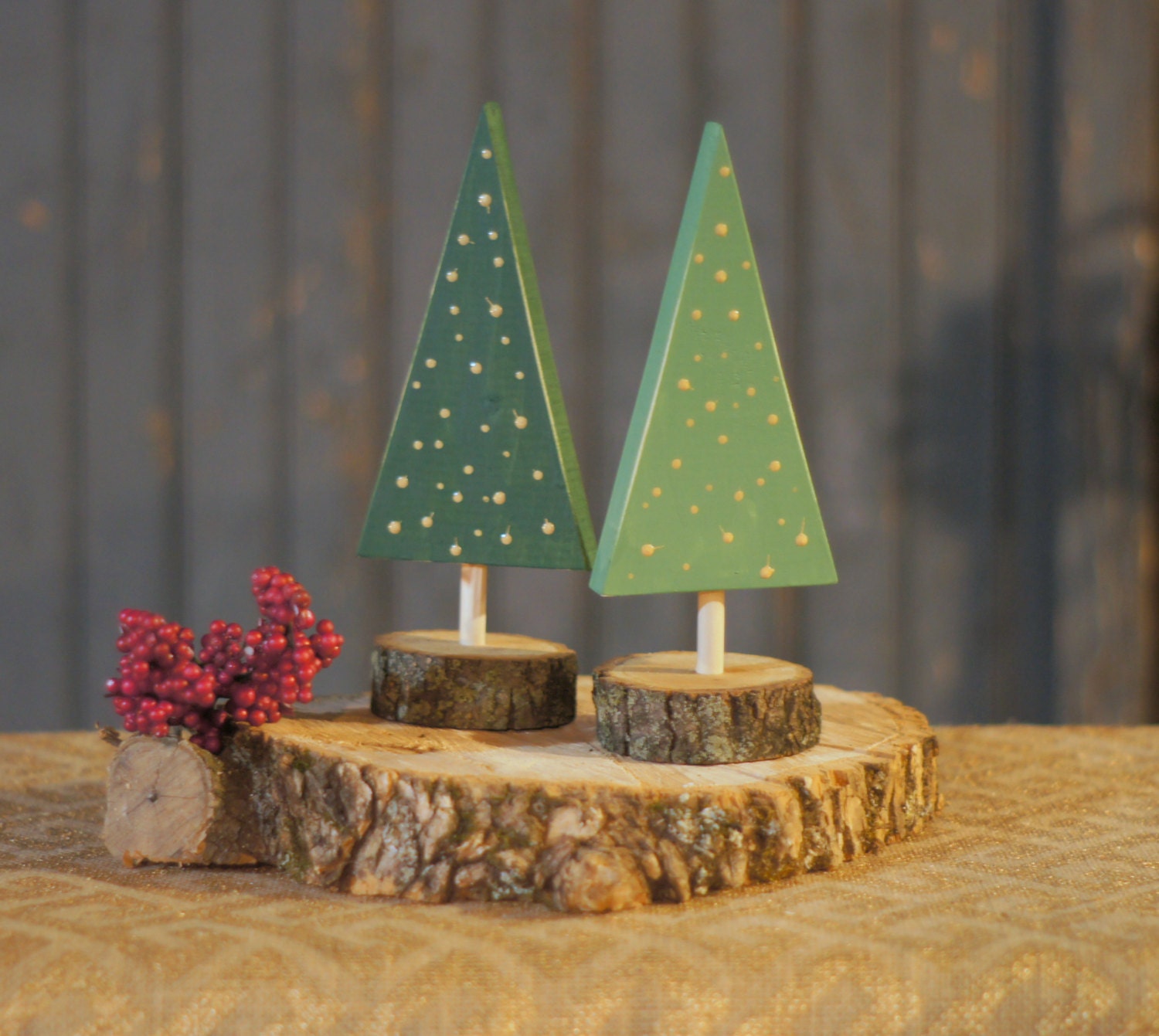 Wooden Tree Rustic Christmas Tree Decor by GFTWoodcraft on 