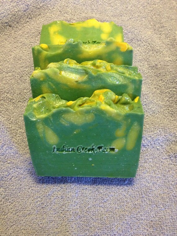 Items similar to Cilantro and Pineapple Scented Soap, Handmade Bar Soap