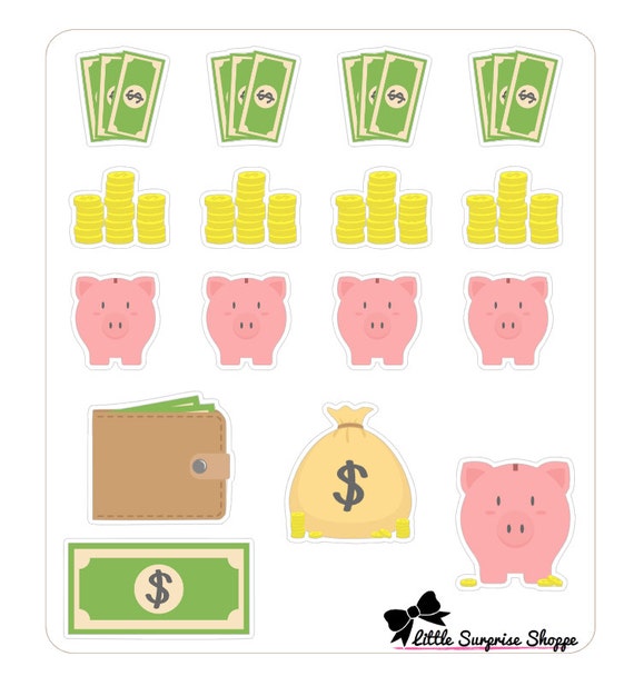 T031 Piggy Bank Stickers