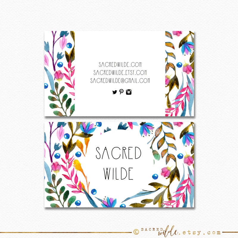 Flower Business Card Ideas